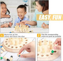 Wooden Memory Match Chess Game Educational Toy For All Ages