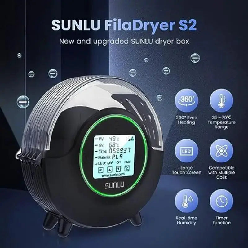 Sunlu S2 Filament Dryer With Precision Heating For 3D Prints