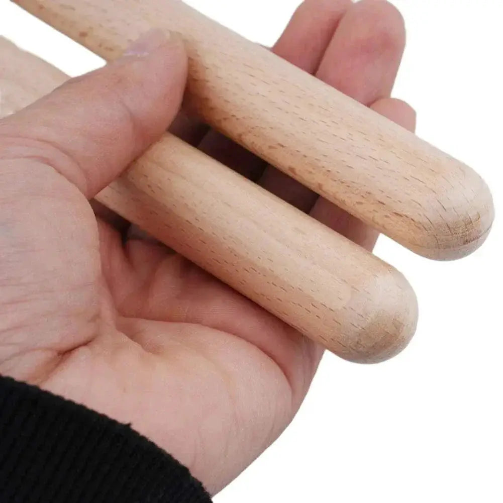 2 Pack Wooden Percussion Drum Sticks For Rhythm Learning