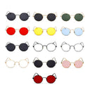 Unisex SHAUNA Retro Round Sunglasses with UV400 Protection