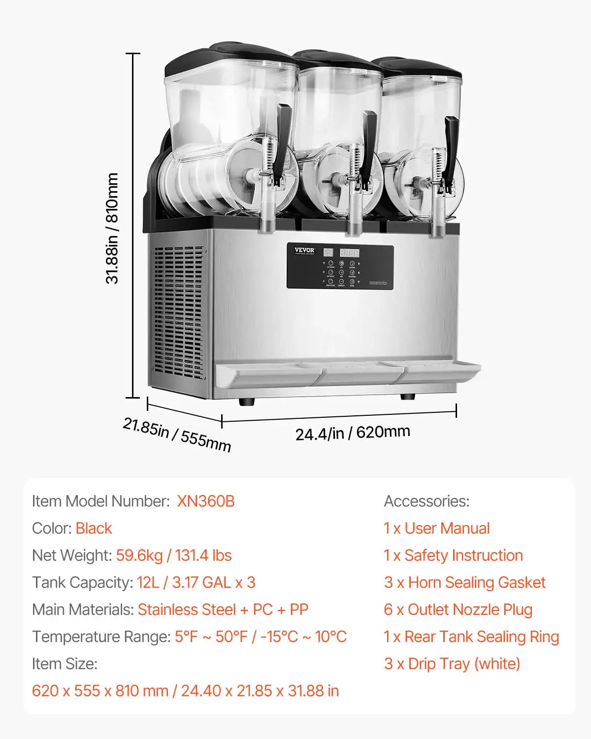 SucceBuy Commercial Slushy Machine Frozen Drink Machine Cups — product view 7