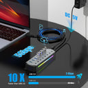 10 Port USB 3.0 Hub - Powered RGB Switch
