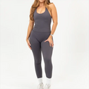 Yoga Set Seamless Backless Halter Top Leggings