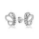Sterling Silver Earrings Infinity Love