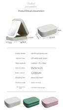 Carrying Foldable Storage Box Integrated Dormitory Mirror