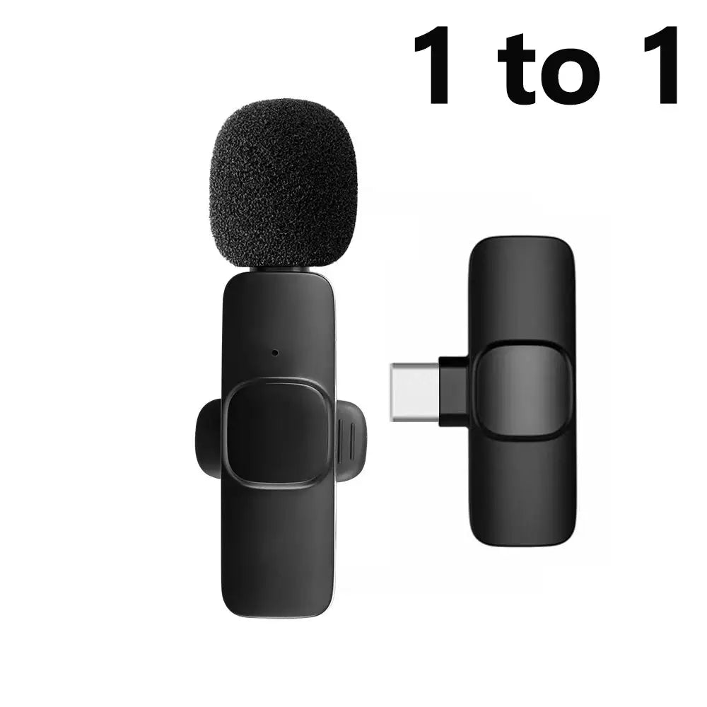KEBIDU Wireless Lavalier Microphone Mini Noise Reduction Mic Professional Microphone For Video Recording Live Streaming Vlog