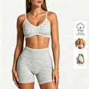 Leopard Print Yoga Set Women Butt Lift High Waist