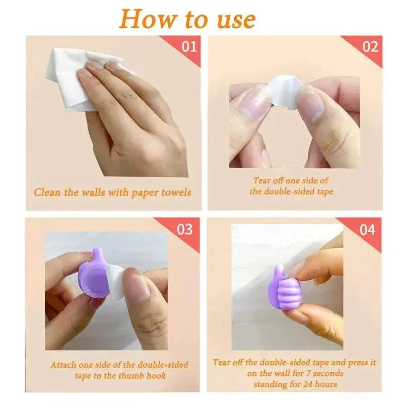 Silicone Wall Hook Cable Organizer For Home And Office
