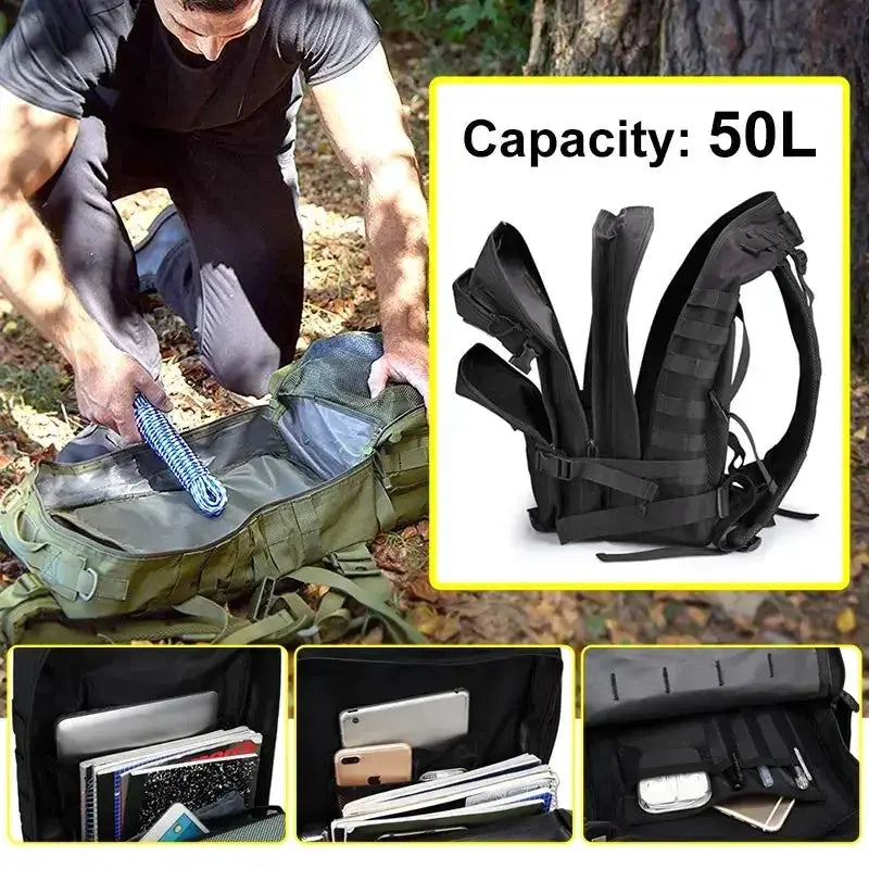 50L 35L 25L Tactical Backpack Large Capacity Rucksacks