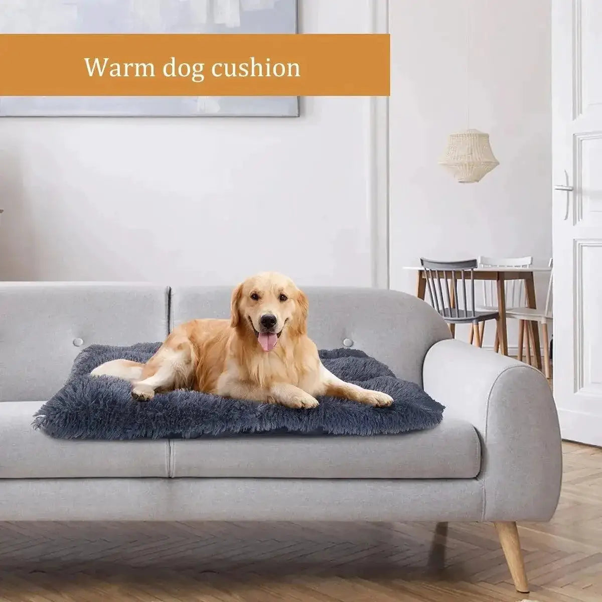 Plush Anti Anxiety Dog Bed For Large Dogs Cozy Mat