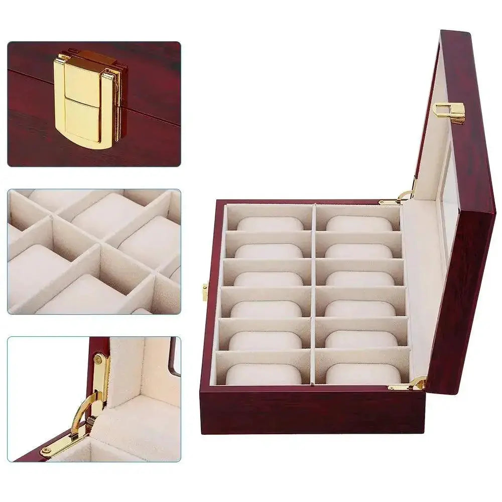 Bamboo Watch Box Luxury Organizer For Stylish Collectors