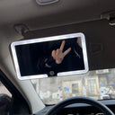 Car Sun Visor Mirror - Hd Led Touch Control