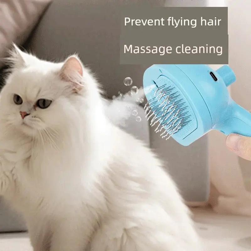 Pet Electric Brush Spray Cat Comb Tool For Grooming