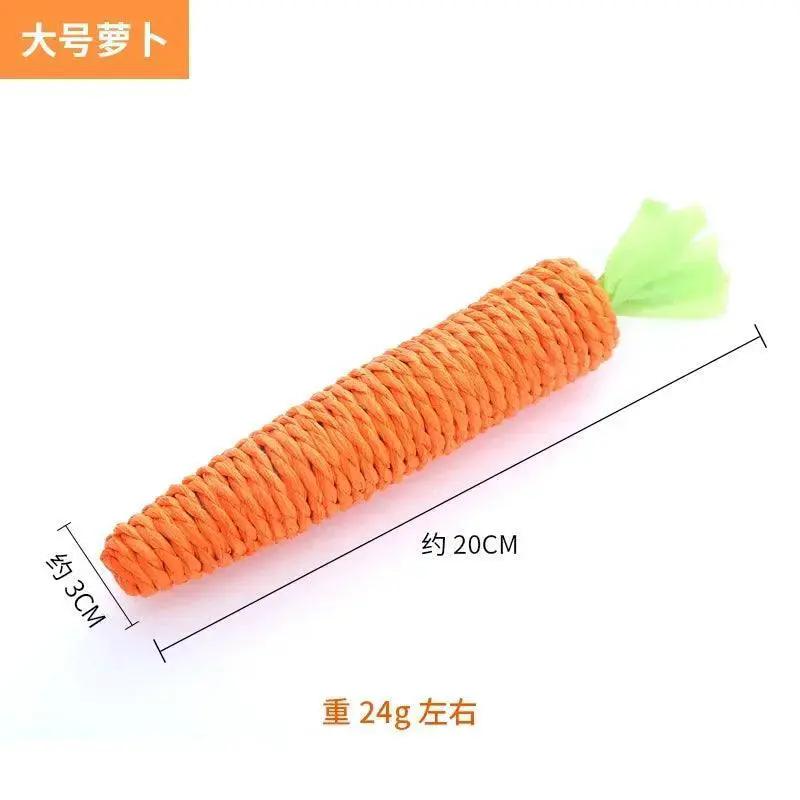 Carrot Cat Toy Chew And Play For Cats Charming Fun