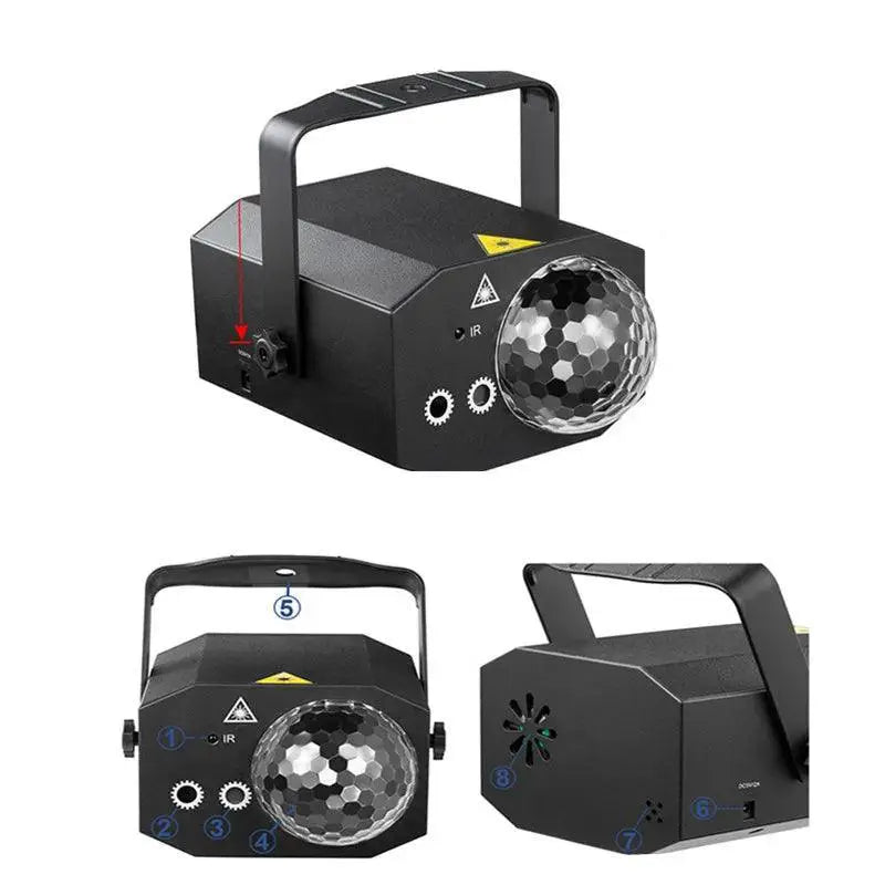 Vibrant Sound Activated DJ Disco Ball Light For Events