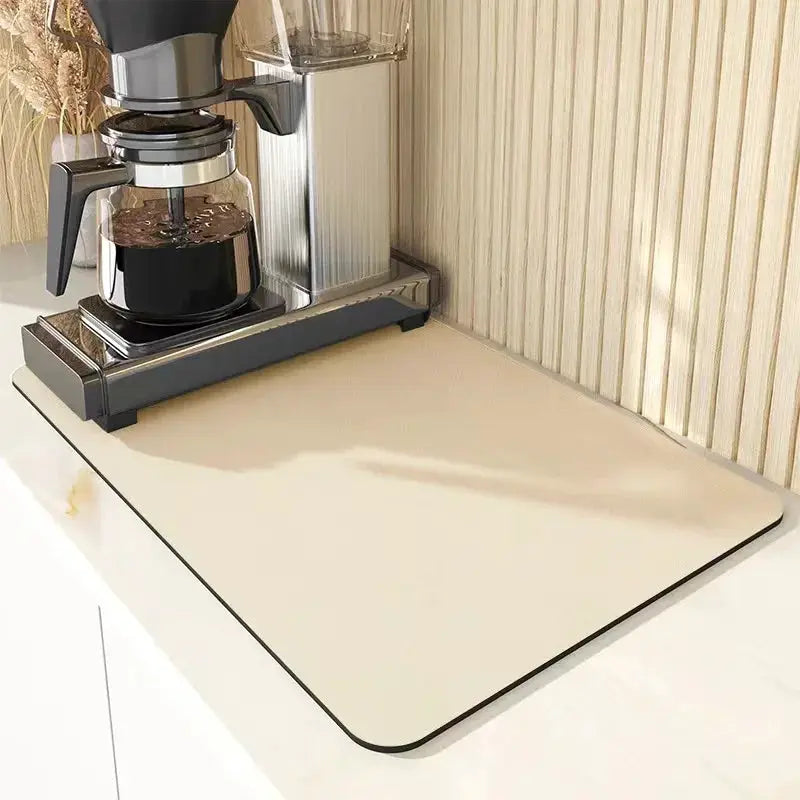 VIKAMA Solid Color Diatomaceous Earth Drying Mat Non Slip