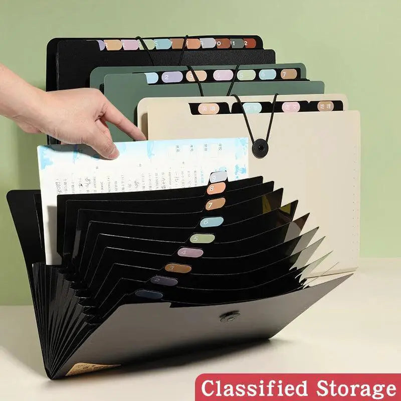5 8 13 Layers A4 File Folder Storage Bag Office Supplies