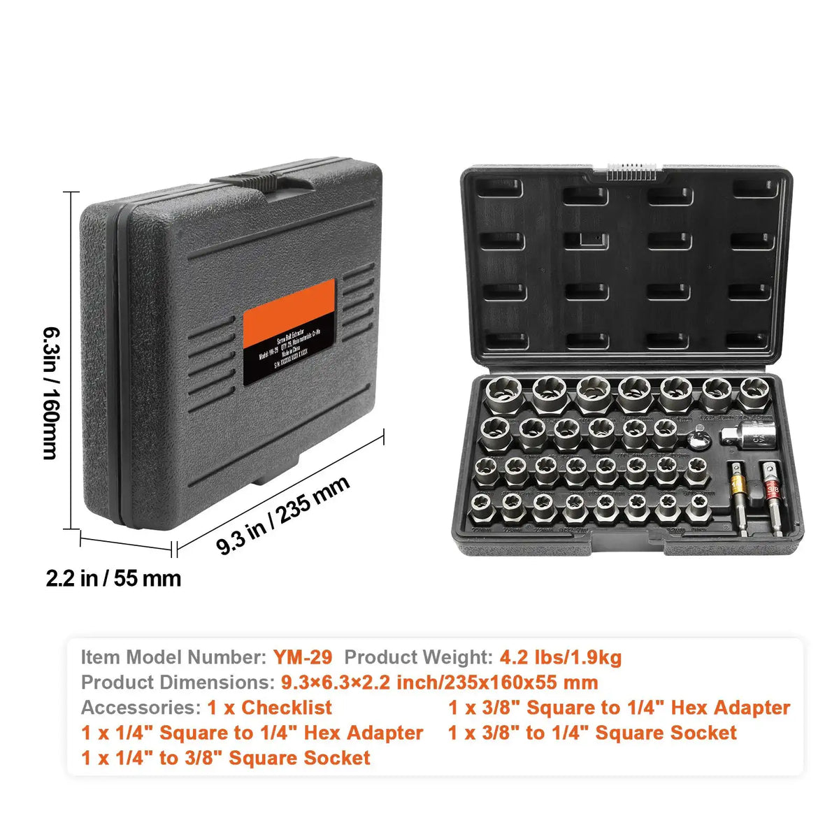 Professional Bolt Extractor Set — product view 7