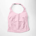 NCLAGEN Gym Halter Top Longline Strappy Yoga Wear