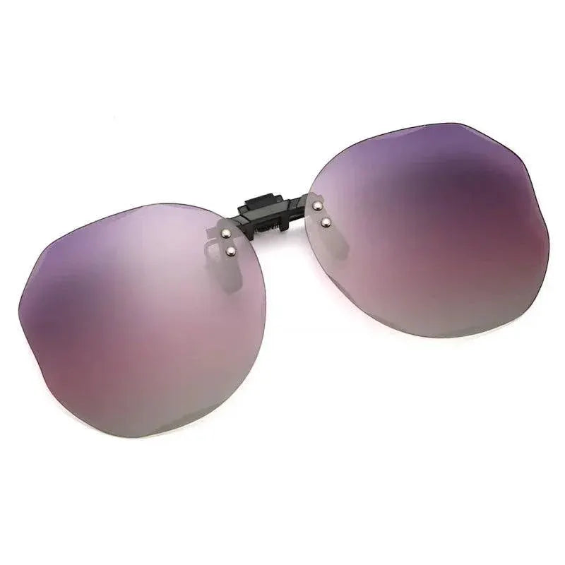 Trendy Women's Clip-On Polarized Sunglasses UV Protection