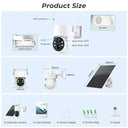 Smart Solar Outdoor PTZ Camera For Home
