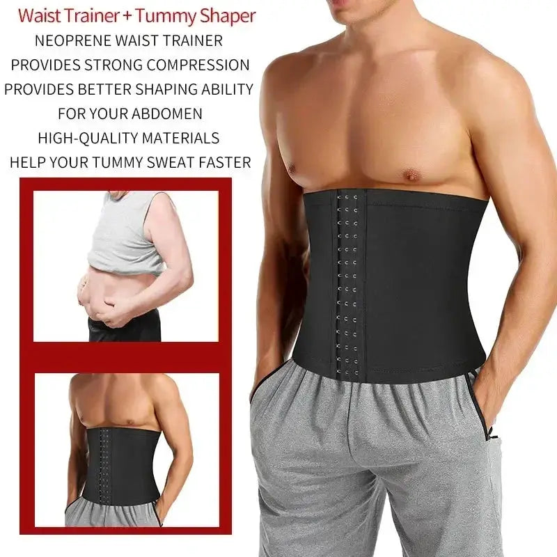 Mens Sauna Sweat Belt Thermo Control Slimming Girdle