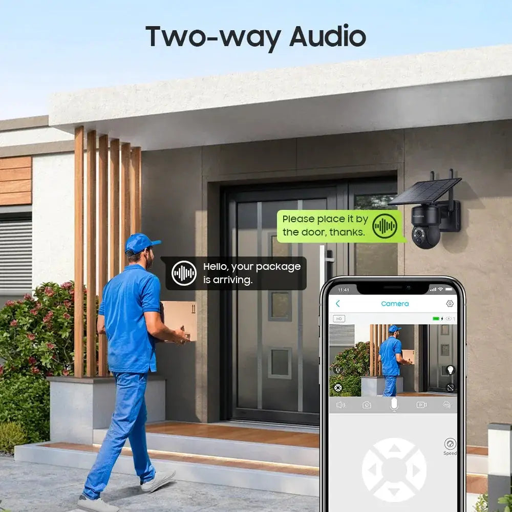 Tuya 3MP Solar Camera Outdoor WiFi Alexa 4G LTE SIM Light