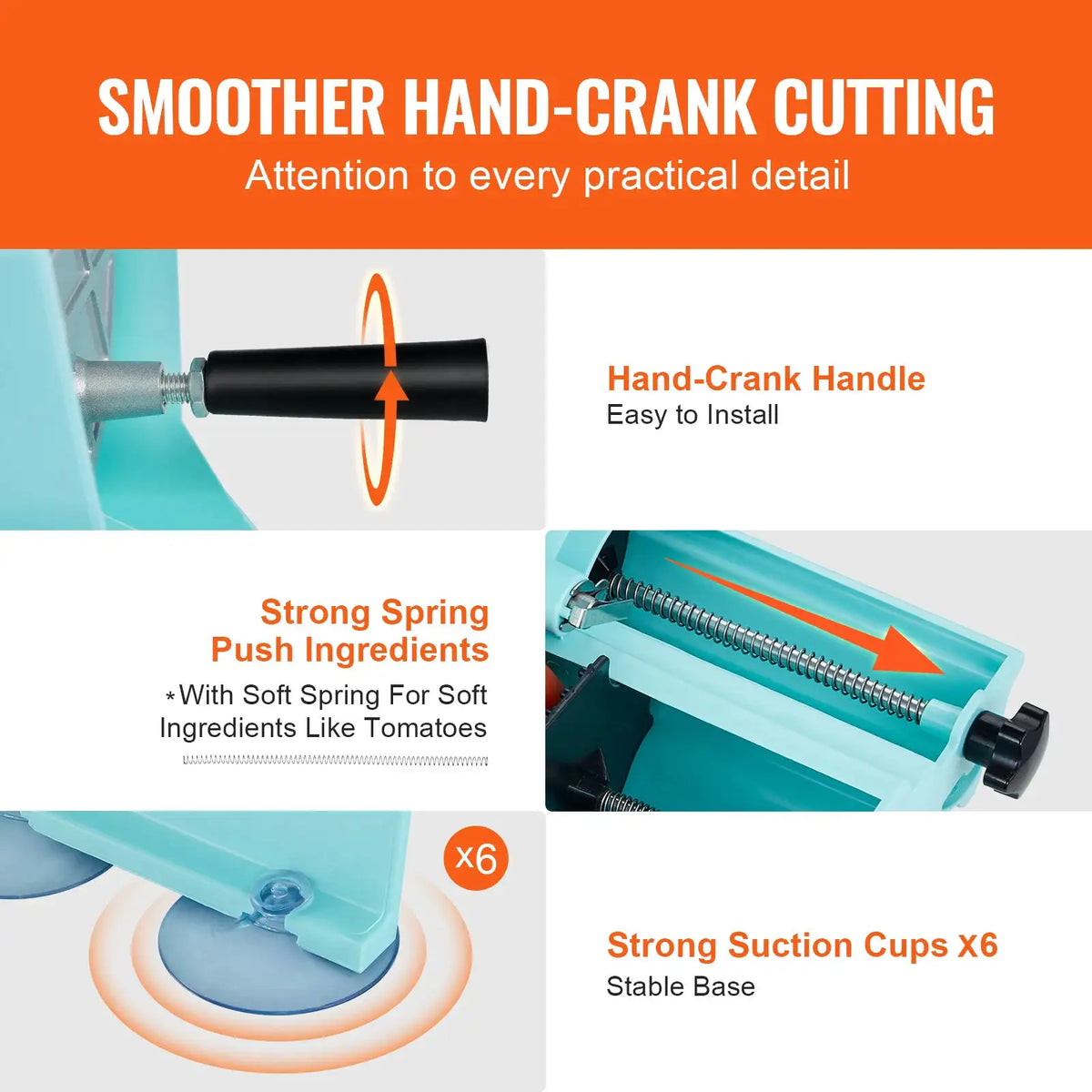 SucceBuy Manual Vegetable Fruit Slicer Adjustable Commercial — product view 5