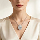 Sterling Silver Moissanite Pendant