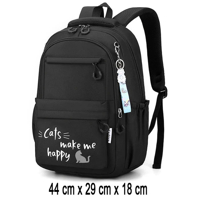 Adjustable Nylon School Carry Backpack