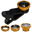 3in1 Fisheye Wide Angle Micro Camera Lens for IPhone Xiaomi
