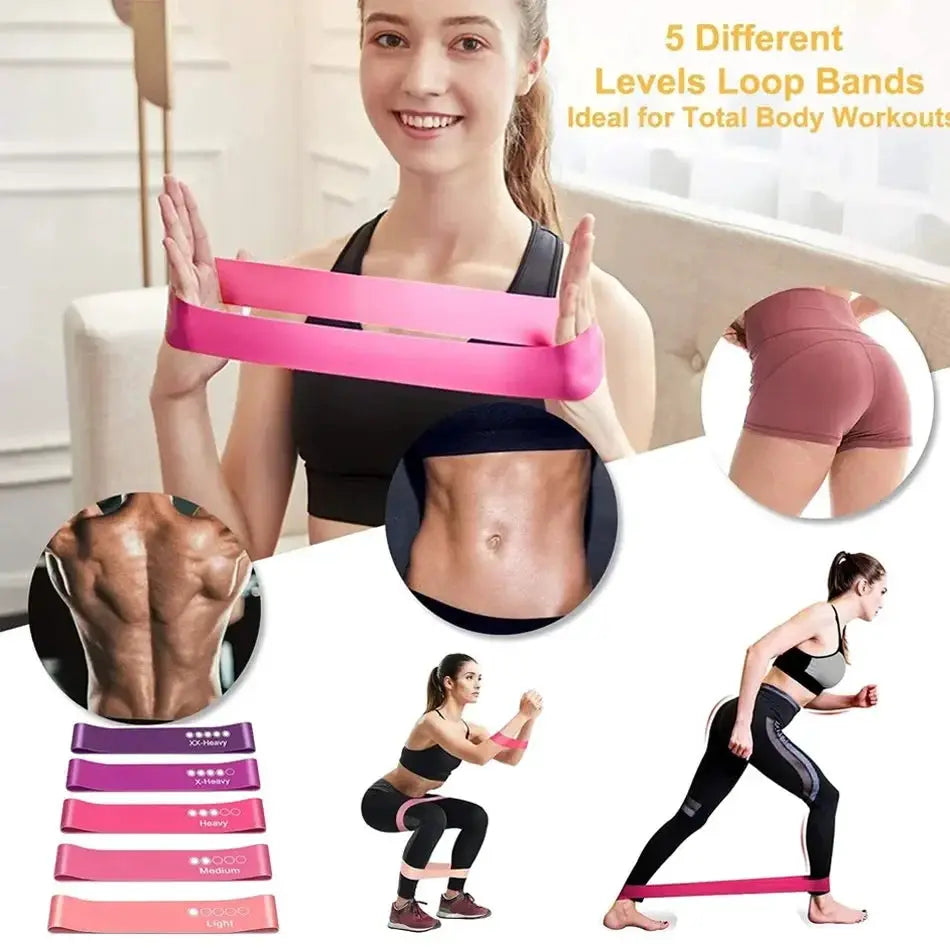 WOSWEIR Versatile Elastic Resistance Bands For Home Workouts