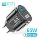 USLION GaN 65W Fast Charger for Travel