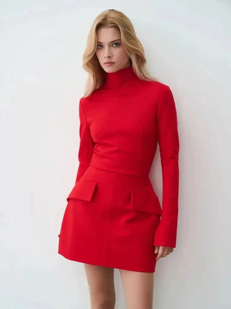 Elegant Split Sleeveless Dress Chic Streetwear Vestidos Women