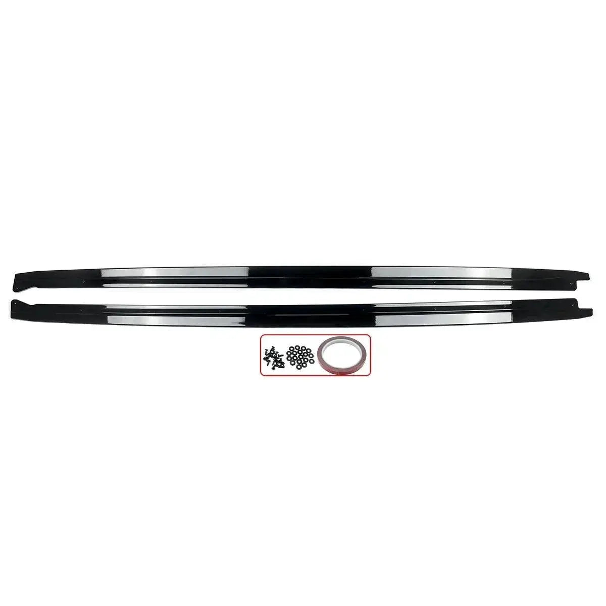 Gloss Black Carbon Fiber MP Style Side Skirt Extension BMW