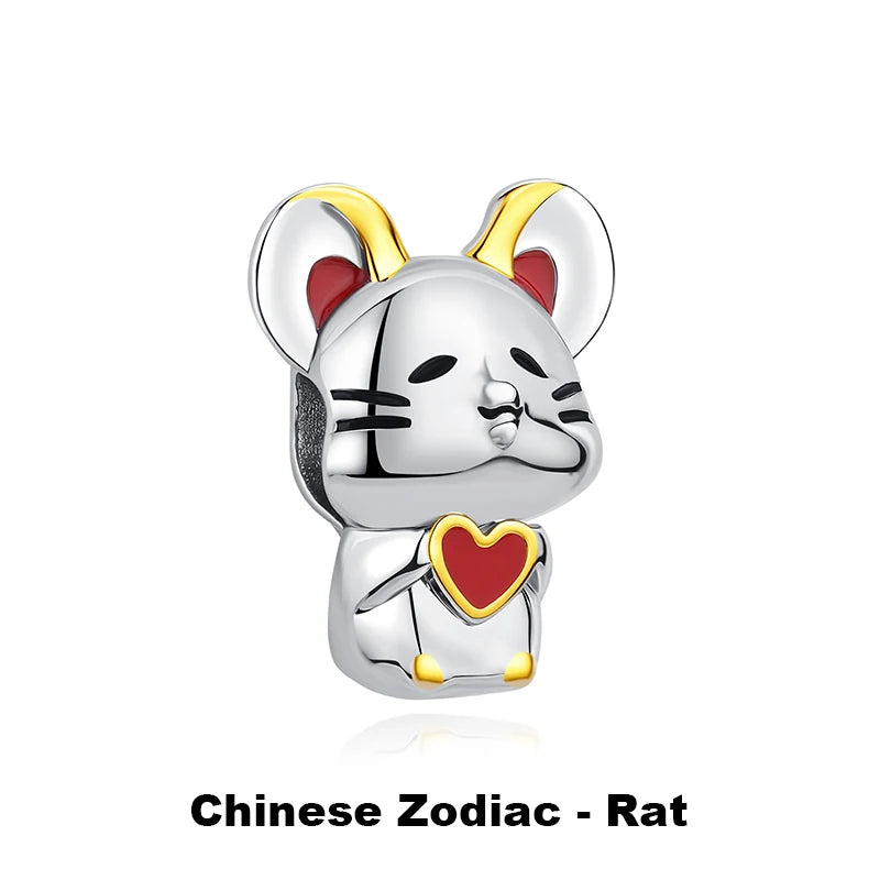 Sterling Silver Charm Fortune Cat