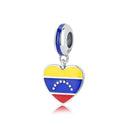Sterling Silver Charm Flag Venezuela