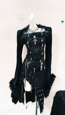 Statement Beaded Dress for Streetwear