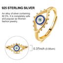 Ring Sterling Silver Sparkling Gold