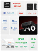 Firebat A6 Ryzen7 Mini PC 16GB 512GB