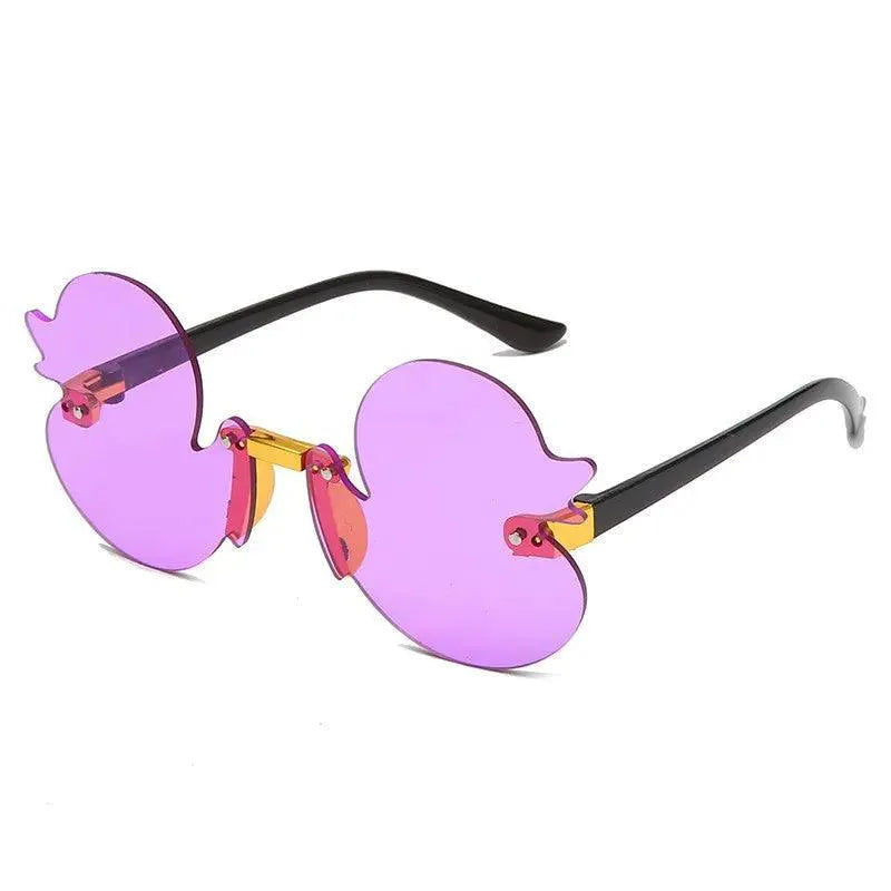 Cartoon Duck Shaped Kids Sunglasses With UV Protection