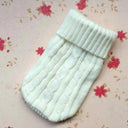 Cozy Cotton Pet Knitted Sweater for Winter Warmth Size M