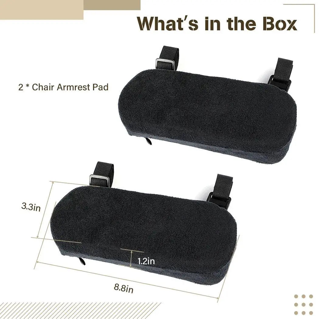 Ergonomic Memory Foam Armrest Cushions For Office And Gaming