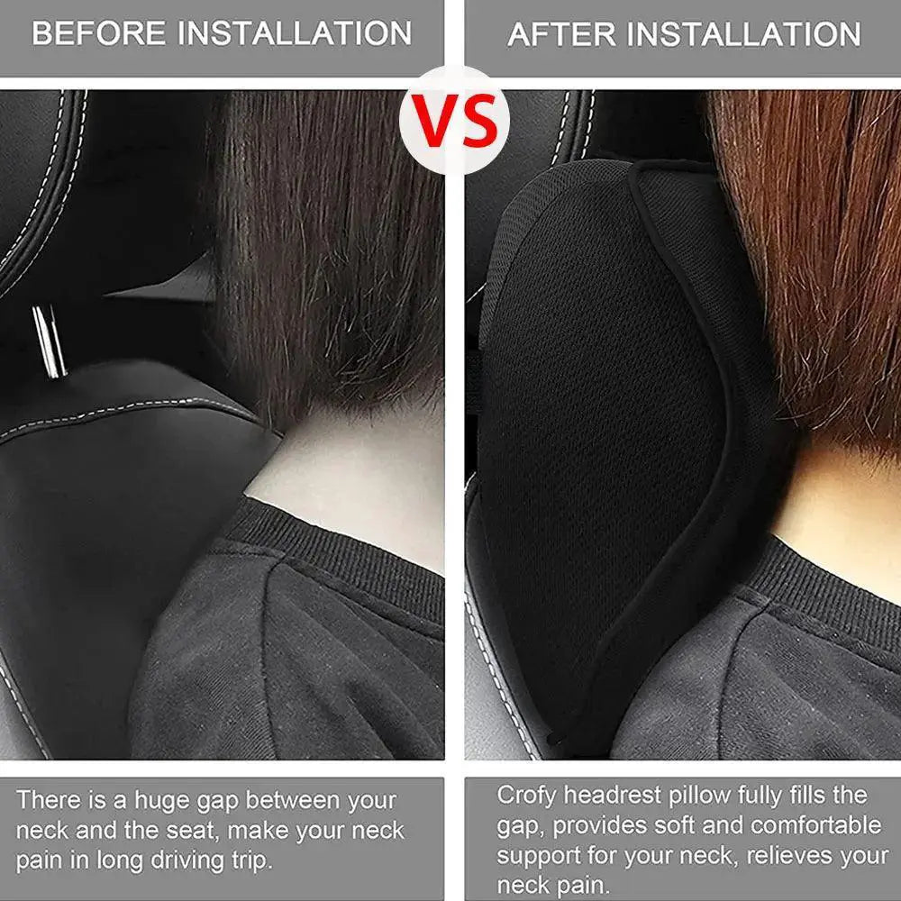 Ergonomic Memory Foam Neck Pillow For Travel Comfort