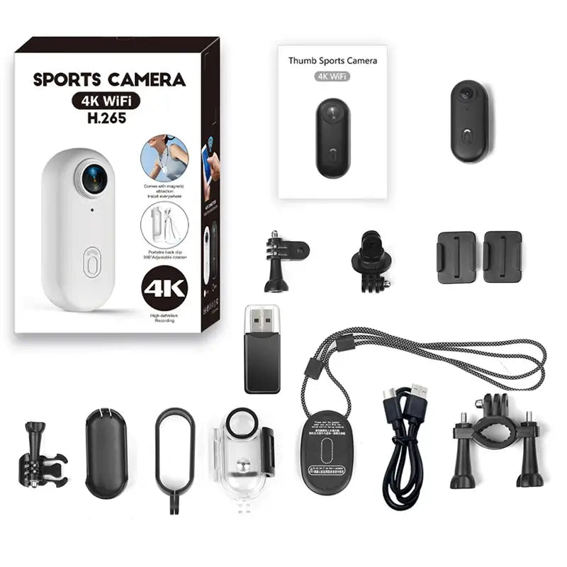 Wearable Camera - Magnetic Waterproof Wifi - 1080P (black) With 64G TF Card product image
