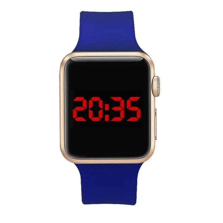 LED Sports Waterproof Digital Watch Red Light Timepiece