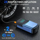 4 In 1 Jump Starter Tire Inflator Power Bank