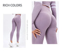 Nude Yoga Pants for Women High Waist Seamless Hip Lifting Fitness Design