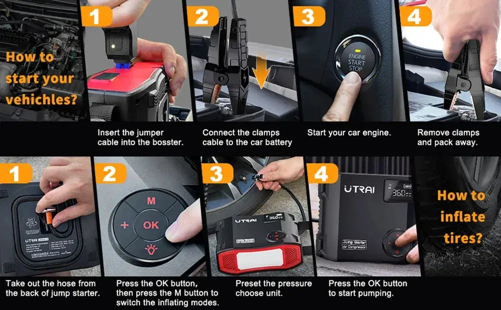 Vehicle Jump Starter for Emergency Power — product view 13