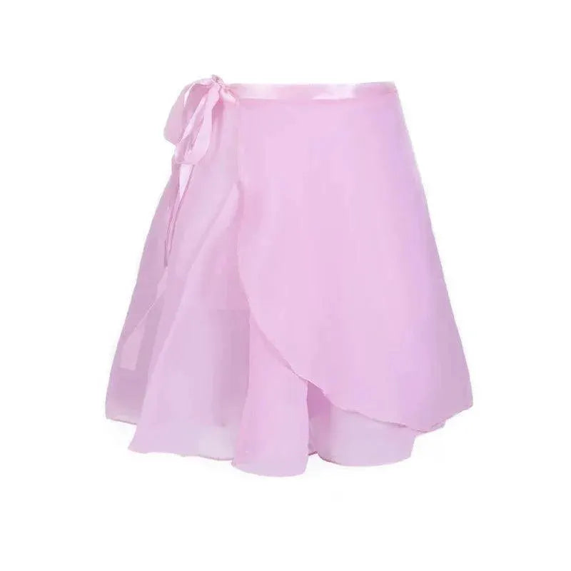 Elegant Ballet Chiffon Skirt And Floral Leotard Dance Wear